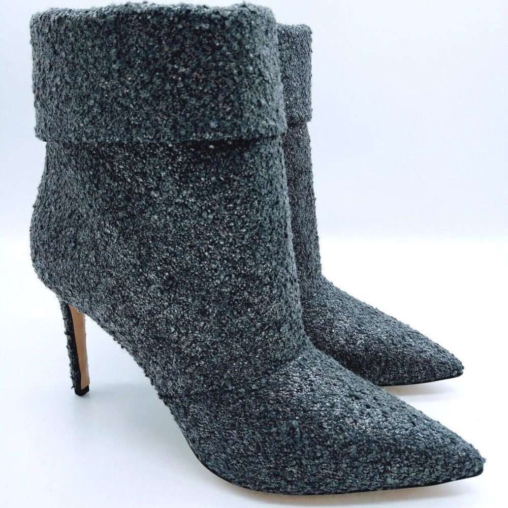 Paul Andrew Crackle Boucle Pewter Boots SIZE 36 - NEW